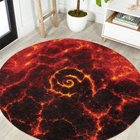 Lava Monster Costume Round Carpet Fiery Lava Spiral LT05 Red - Polynesian Pride