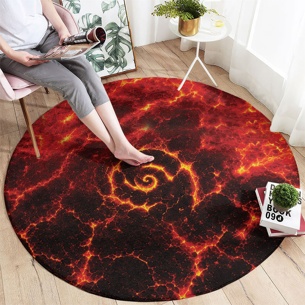 Lava Monster Costume Round Carpet Fiery Lava Spiral LT05 - Polynesian Pride
