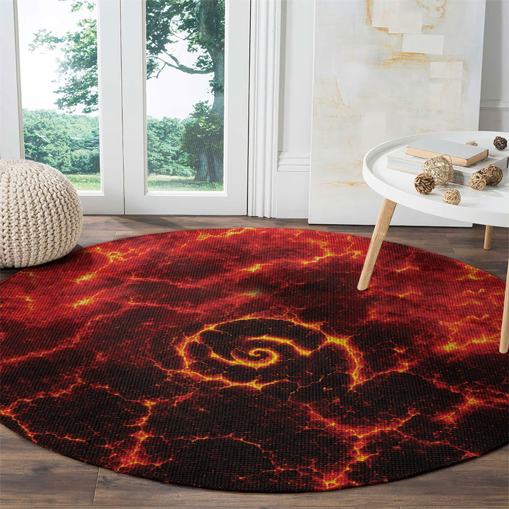 Lava Monster Costume Round Carpet Fiery Lava Spiral LT05 - Polynesian Pride