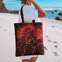 Lava Monster Costume Tote Bag Fiery Lava Spiral LT05 - Polynesian Pride