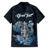 Personalised Polynesia Go Surfing Family Matching Long Sleeve Bodycon Dress and Hawaiian Shirt The Pacific Wave Of Water LT05 - Polynesian Pride