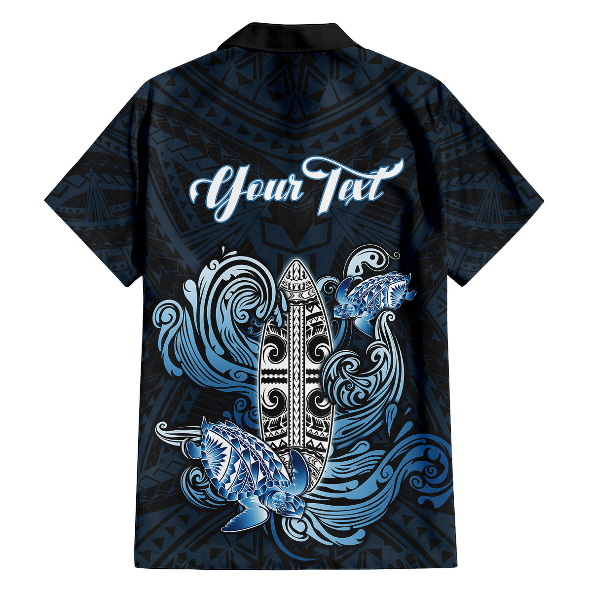 Personalised Polynesia Go Surfing Family Matching Puletasi Dress and Hawaiian Shirt The Pacific Wave Of Water LT05 - Polynesian Pride
