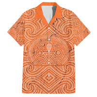 Personalised Lapita Culture Family Matching Summer Maxi Dress and Hawaiian Shirt Iconic Double Face Pattern LT05 Dad's Shirt - Short Sleeve Brown - Polynesian Pride