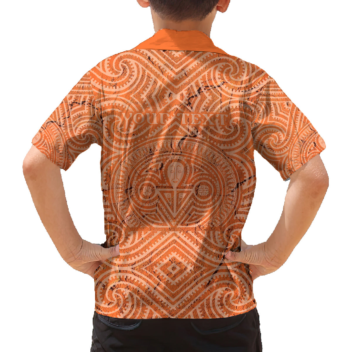 Personalised Lapita Culture Family Matching Tank Maxi Dress and Hawaiian Shirt Iconic Double Face Pattern LT05 - Polynesian Pride