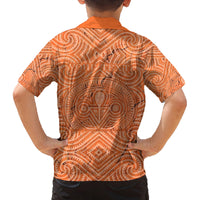 Personalised Lapita Culture Family Matching Tank Maxi Dress and Hawaiian Shirt Iconic Double Face Pattern LT05 - Polynesian Pride