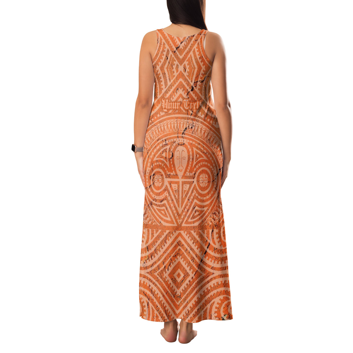 Personalised Lapita Culture Family Matching Tank Maxi Dress and Hawaiian Shirt Iconic Double Face Pattern LT05 - Polynesian Pride