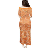 Personalised Lapita Culture Puletasi Iconic Double Face Pattern LT05 - Polynesian Pride