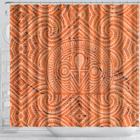 Lapita Culture Shower Curtain Iconic Double Face Pattern LT05 - Polynesian Pride