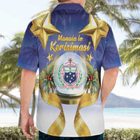 Samoa Christmas Hawaiian Shirt Snow Globe With Samoan Santa - Polynesian Pride