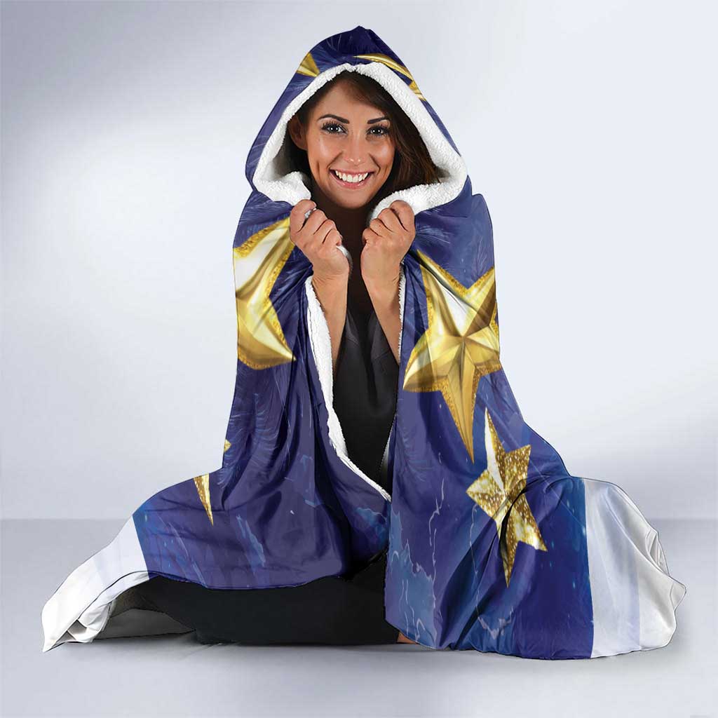 Samoa Christmas Hooded Blanket Snow Globe With Samoan Santa - Polynesian Pride