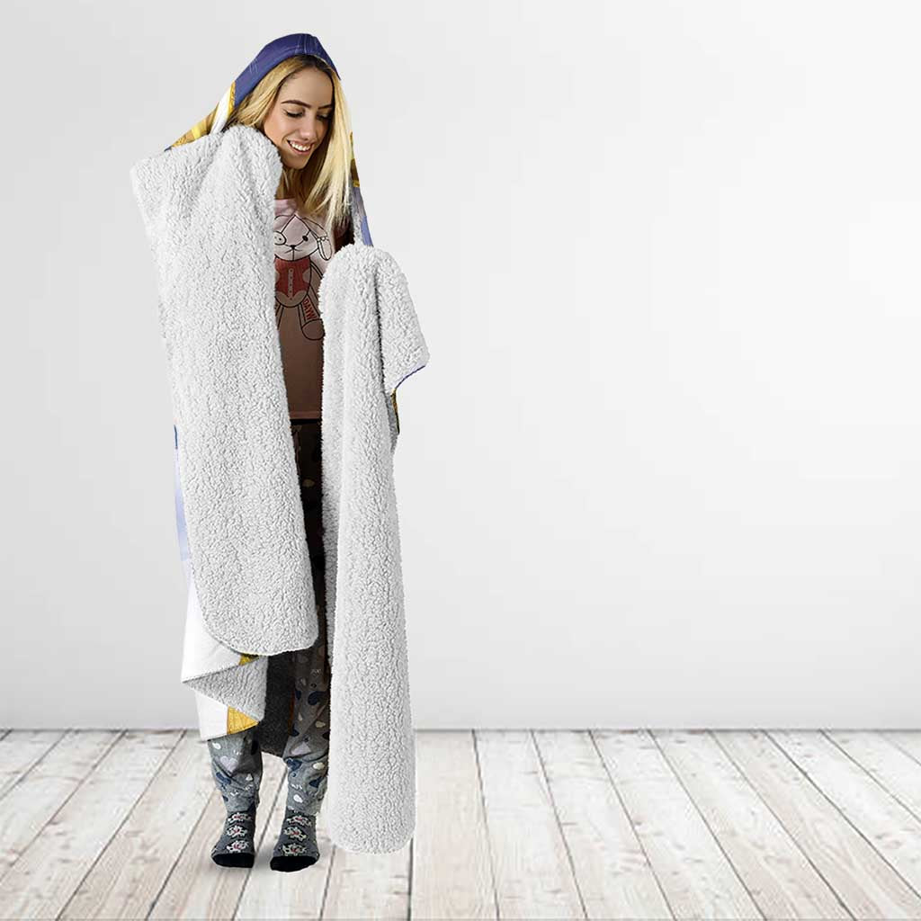 Samoa Christmas Hooded Blanket Snow Globe With Samoan Santa - Polynesian Pride