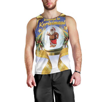 Samoa Christmas Men Tank Top Snow Globe With Samoan Santa - Polynesian Pride
