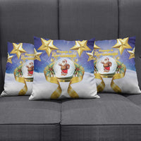 Samoa Christmas Pillow Cover Snow Globe With Samoan Santa - Polynesian Pride