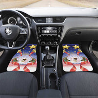 American Samoa Christmas Car Mats Seashell Santa Beach Vibes - Polynesian Pride