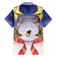 American Samoa Christmas Hawaiian Shirt Seashell Santa Beach Vibes - Polynesian Pride
