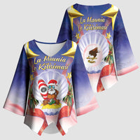 American Samoa Christmas Kimono Sleeve Blouse Seashell Santa Beach Vibes - Polynesian Pride