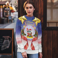 American Samoa Christmas Ugly Christmas Sweater Seashell Santa Beach Vibes - Polynesian Pride