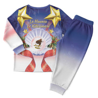 American Samoa Christmas Pajama Set Seashell Santa Beach Vibes - Polynesian Pride