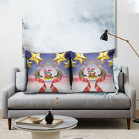 American Samoa Christmas Pillow Cover Seashell Santa Beach Vibes - Polynesian Pride