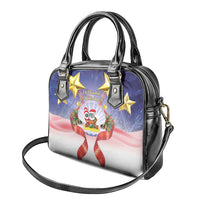 American Samoa Christmas Shoulder Handbag Seashell Santa Beach Vibes - Polynesian Pride