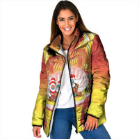 French Polynesia Christmas Padded Jacket Seashell Santa Beach Vibes - Polynesian Pride