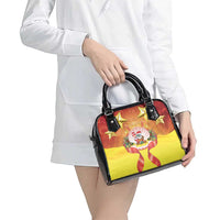 French Polynesia Christmas Shoulder Handbag Seashell Santa Beach Vibes - Polynesian Pride