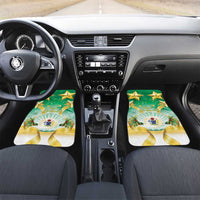 Cook Islands Christmas Car Mats Seashell Santa Beach Vibes - Polynesian Pride