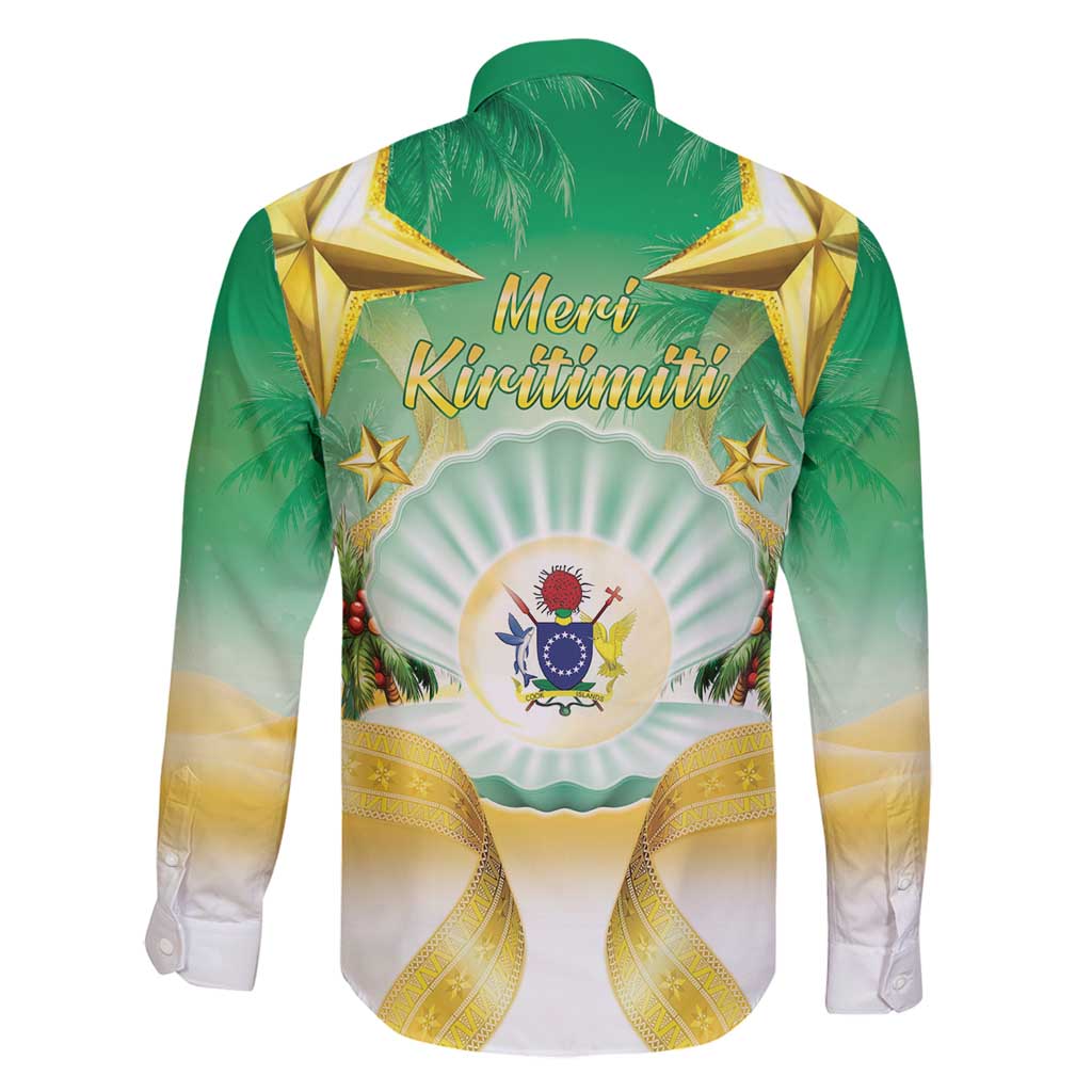 Cook Islands Christmas Family Matching Long Sleeve Bodycon Dress and Hawaiian Shirt Seashell Santa Beach Vibes - Polynesian Pride