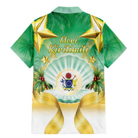 Cook Islands Christmas Family Matching Mermaid Dress and Hawaiian Shirt Seashell Santa Beach Vibes - Polynesian Pride