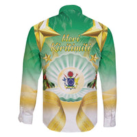 Cook Islands Christmas Family Matching Mermaid Dress and Hawaiian Shirt Seashell Santa Beach Vibes - Polynesian Pride