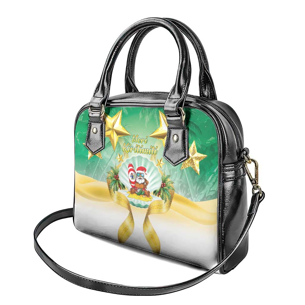 Cook Islands Christmas Shoulder Handbag Seashell Santa Beach Vibes - Polynesian Pride