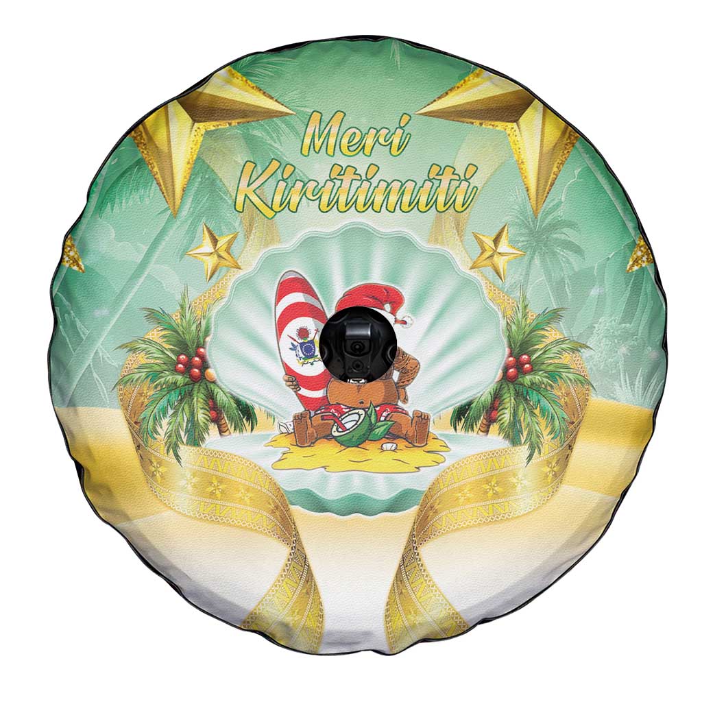 Cook Islands Christmas Spare Tire Cover Seashell Santa Beach Vibes - Polynesian Pride