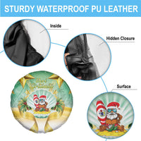 Cook Islands Christmas Spare Tire Cover Seashell Santa Beach Vibes - Polynesian Pride