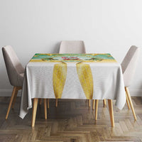 Cook Islands Christmas Tablecloth Seashell Santa Beach Vibes - Polynesian Pride