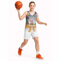 Marshall Islands Christmas Basketball Jersey Seashell Santa Beach Vibes LT05 - Polynesian Pride