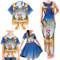 Marshall Islands Christmas Family Matching Tank Maxi Dress and Hawaiian Shirt Seashell Santa Beach Vibes LT05 - Polynesian Pride