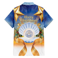 Marshall Islands Christmas Family Matching Tank Maxi Dress and Hawaiian Shirt Seashell Santa Beach Vibes LT05 - Polynesian Pride