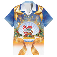 Marshall Islands Christmas Hawaiian Shirt Seashell Santa Beach Vibes - Polynesian Pride