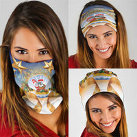 Marshall Islands Christmas Neck Gaiter Seashell Santa Beach Vibes LT05 - Polynesian Pride