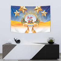 Marshall Islands Christmas Tapestry Seashell Santa Beach Vibes LT05 - Polynesian Pride