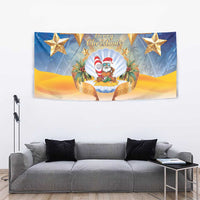 Marshall Islands Christmas Tapestry Seashell Santa Beach Vibes LT05 - Polynesian Pride