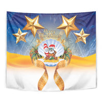 Marshall Islands Christmas Tapestry Seashell Santa Beach Vibes LT05 - Polynesian Pride