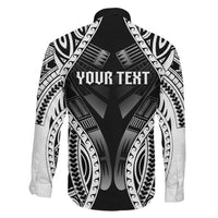Personalised Remember Samoa Black Saturday Family Matching Off The Shoulder Long Sleeve Dress and Hawaiian Shirt Samoa Mo Samoa - Polynesian Pride