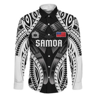 Personalised Remember Samoa Black Saturday Family Matching Off Shoulder Maxi Dress and Hawaiian Shirt Samoa Mo Samoa - Polynesian Pride