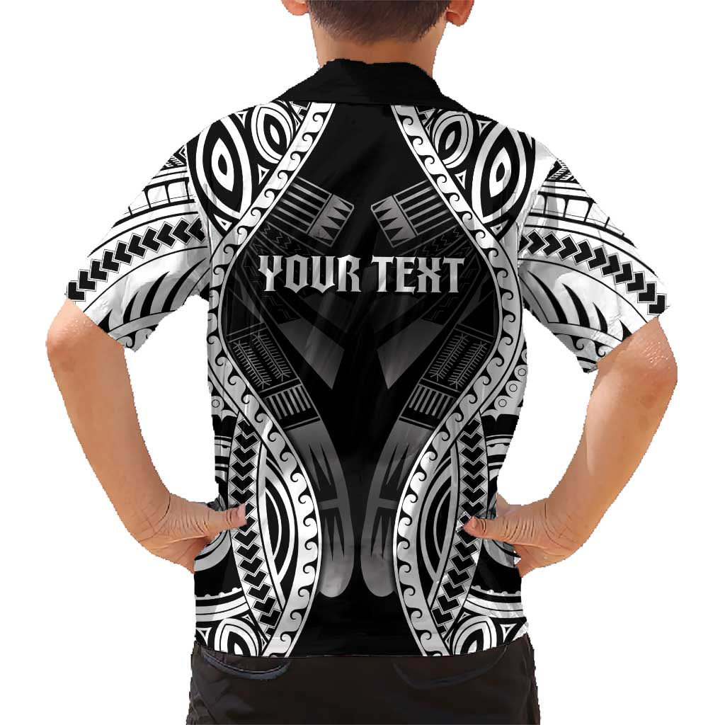 Personalised Remember Samoa Black Saturday Family Matching Off Shoulder Short Dress and Hawaiian Shirt Samoa Mo Samoa - Polynesian Pride