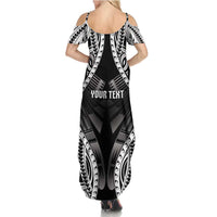 Personalised Remember Samoa Black Saturday Family Matching Summer Maxi Dress and Hawaiian Shirt Samoa Mo Samoa - Polynesian Pride