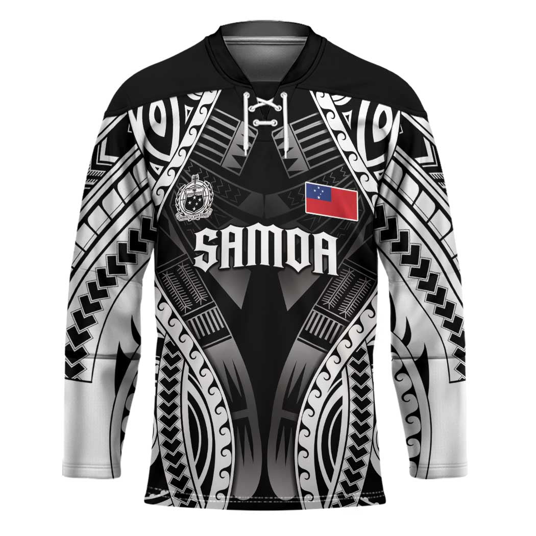 Personalised Remember Samoa Black Saturday Hockey Jersey Samoa Mo Samoa - Polynesian Pride