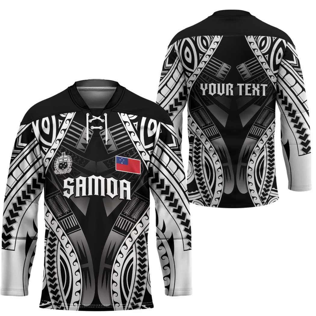 Personalised Remember Samoa Black Saturday Hockey Jersey Samoa Mo Samoa - Polynesian Pride