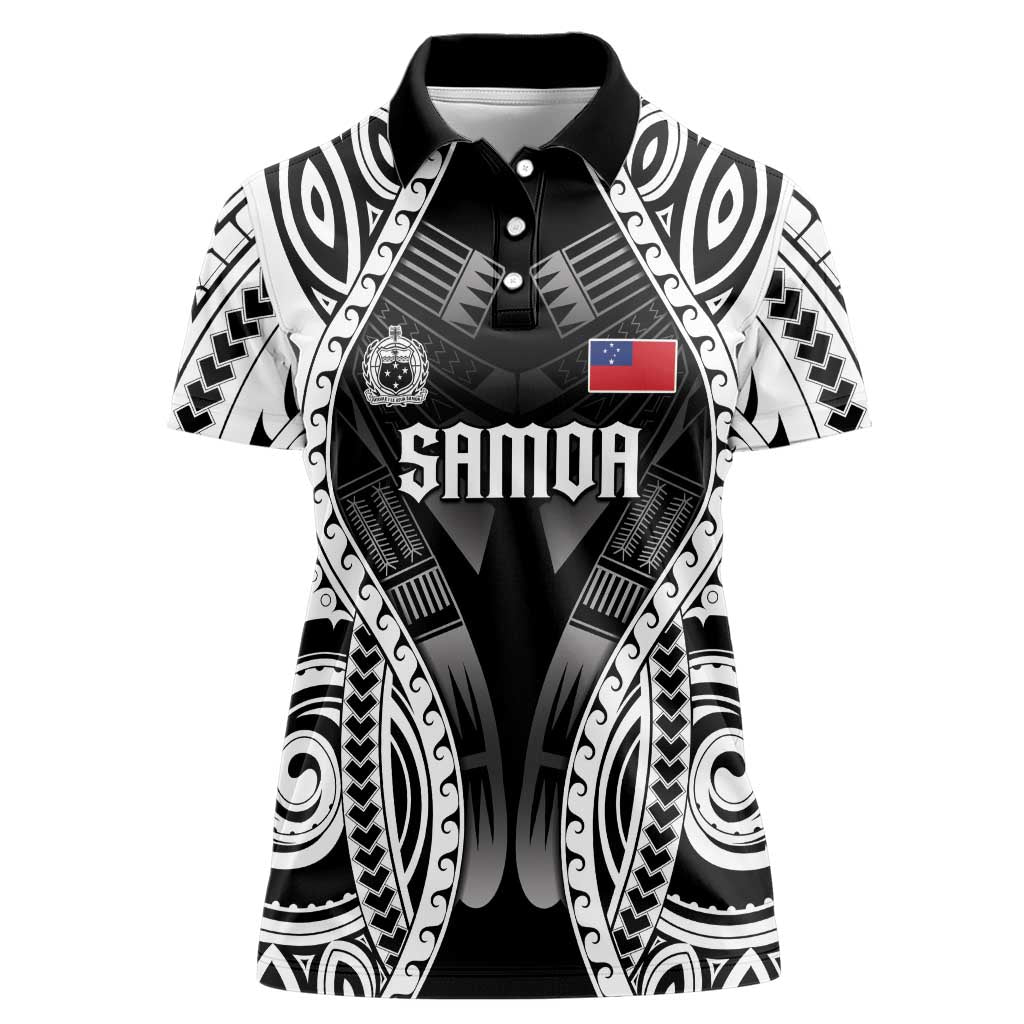 Personalised Remember Samoa Black Saturday Women Polo Shirt Samoa Mo Samoa - Polynesian Pride
