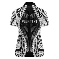 Personalised Remember Samoa Black Saturday Women Polo Shirt Samoa Mo Samoa - Polynesian Pride